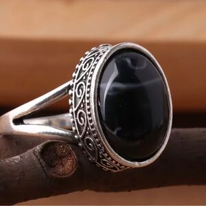 Black Stone Ring